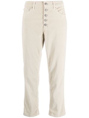DONDUP pantalon en coton Carmen à coupe slim - Tons neutres