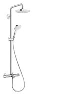 Hansgrohe Croma Select S 180 2jet Showerpipe Voor Bad Chroom-wit