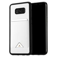 Samsung Galaxy S8 Plus | TPU Hoesje | Wit met Pashouder