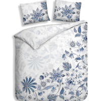 Dekbedovertrek Asia Katoen Satijn Wit Bloemen 240x200 Cm Anti Allergie Heckett Lane - Dekbed-Discounter.nl