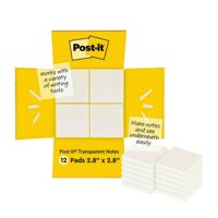 Zelfklevende briefjes Post-it 600-TRSPT-SIOC Transparant 12 Onderdelen 73 x 73 mm