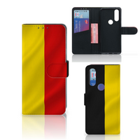 Motorola One Action Bookstyle Case Belgische Vlag - thumbnail