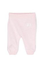 Palm Angels Kids pantalon en maille à logo brodé - Rose