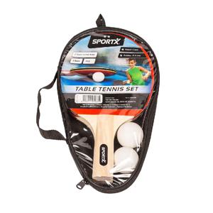 SportX Tafeltennis set incl. Ballen in Tas **