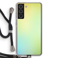 Minty mist pastel: Samsung Galaxy S21 FE Transparant Hoesje met koord