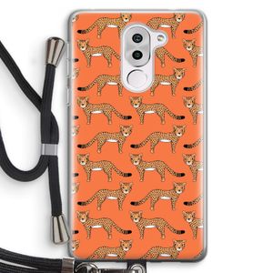 Cheetah: Honor 6X Transparant Hoesje met koord