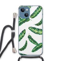 Lange bladeren: iPhone 13 Transparant Hoesje met koord