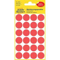 Etiket az 3004 rond 18mm rood 96stuks