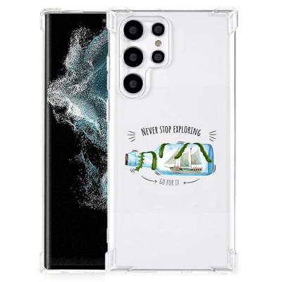 Samsung Galaxy S22 Ultra Stevig | Bumper Hoesje | Boho Bottle