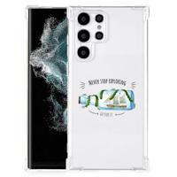 Samsung Galaxy S22 Ultra Stevig | Bumper Hoesje | Boho Bottle