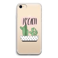 I love cacti: iPhone 7 Transparant Hoesje