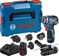 Bosch Professional GSR 12V-35 FC Accu Schroefboormachine FlexiClick 12V 3.0Ah + 5x Hulpstukken in L-Boxx - 06019H3008