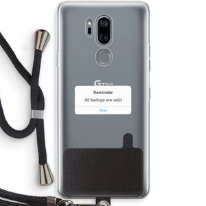 Reminder: LG G7 Thinq Transparant Hoesje met koord
