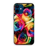Neon bloemen: iPhone 12 mini Biologisch afbreekbaar hoesje