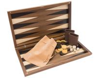 De Dal Negro Walnoot Deluxe Backgammon Set