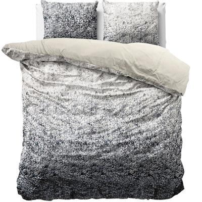 Assinatura Velvet Katoen Dekbedovertrek Antraciet-1-persoons (140 x 200/220 cm)