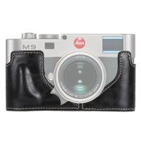 1/4 inch draad PU leder Camera Half Case Base voor Leica M9 (zwart)