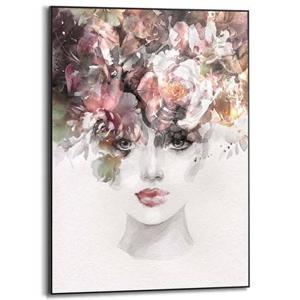 Reinders - Blooming Mind - Schilderij 70x50cm Zwart