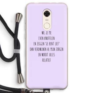 Relatief: Xiaomi Redmi 5 Transparant Hoesje met koord