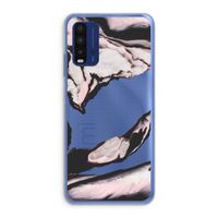 Roze stroom: Xiaomi Redmi 9T Transparant Hoesje