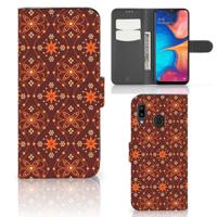 Samsung Galaxy A30 | Telefoon Hoesje | Batik Brown