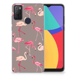 Alcatel 1S (2021) TPU Hoesje Flamingo