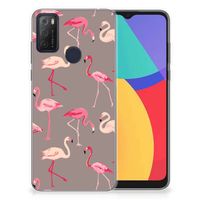 Alcatel 1S (2021) TPU Hoesje Flamingo