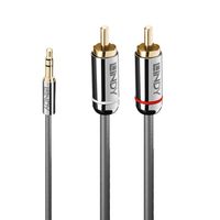 Lindy 35335 audio kabel 3 m 3.5mm 2 x RCA Antraciet - thumbnail