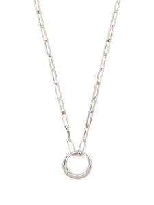 ISABEL MARANT collier chaîne à pendentif bague - Argent