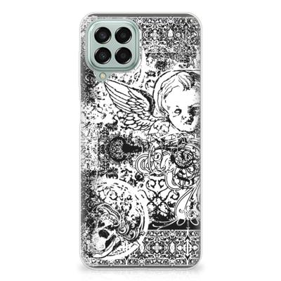 Silicone Back Case Samsung Galaxy M33 Skulls Angel