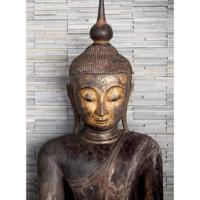 Fotobehang - Thailand Buddha 192x260cm - Vliesbehang - thumbnail