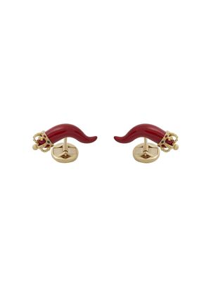 Dolce & Gabbana boutons de manchette Good Luck en or jaune 18ct sertis de rubis