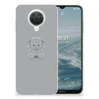 Nokia G20 | G10 Telefoonhoesje met Naam Grijs Baby Olifant