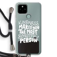 The prettiest: Pixel 5 Transparant Hoesje met koord
