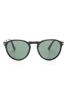 Persol lunettes de soleil rondes à effet écailles de tortue - Noir
