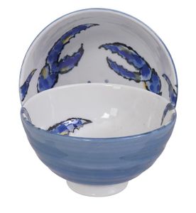 Tokyo Design Studio - Seafood - Rijstkom - Blauw - 11.2 x 7.2cm - 300ml