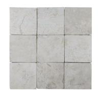 Stabigo Parquet 10x10 Cream Tumble mozaiek 30x30 cm creme mat