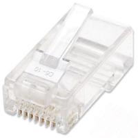 Intellinet Kabel Intellinet verpakking van 100 stuks Cat6 modulaire RJ45-stekkers UTP 2-voudige klem voor gevlochten draad 100 stekkers per pot 502344
