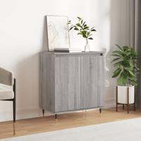 Dressoir 60x35x70 cm bewerkt hout grijs sonoma eikenkleurig