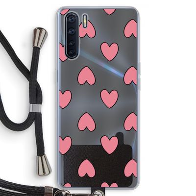 Ondersteboven verliefd: Oppo A91 Transparant Hoesje met koord