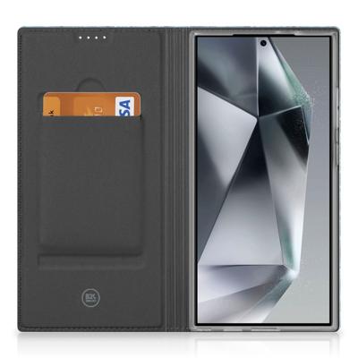 Samsung Galaxy S24 Ultra Book | Wallet Case | Wood Blue