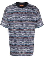 Missoni t-shirt imprimé à manches courtes - Bleu - thumbnail