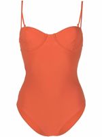 TOTEME maillot de bain à détails de coutures - Orange