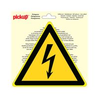 Pictogram driehoek 20cm Gevaarlijke elektrische spanning - Pickup