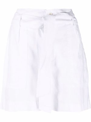 Lauren Ralph Lauren short Daviana à taille nouée - Blanc