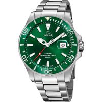 Jaguar J860/B Horloge Men's Green Executive Chronograaf staal zilverkleurig-groen 20ATM 43,5 mm