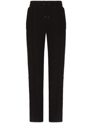Dolce & Gabbana pantalon de jogging à broderies - Noir