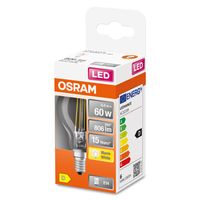 OSRAM 4058075447936 LED-lamp Energielabel D (A - G) E14 Kogel 5.5 W = 60 W Warmwit (Ø x l) 45.0 mm x 77.0 mm 1 stuk(s) - thumbnail