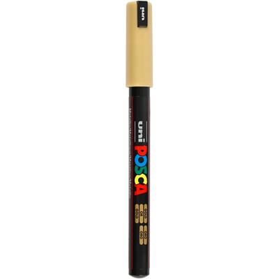 Uni-Posca Posca marker, afm pc-1mr, lijndikte 0,7 mm, extra-fijn, goud, 1 stuk