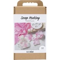 Creativ Company Hobbyset zeep maken bloemen roze